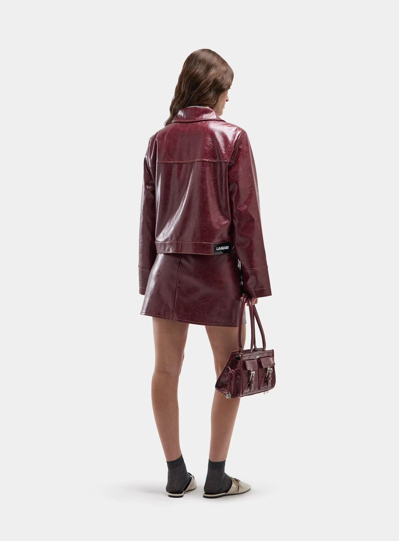 ALEXA BURGUNDY JACKET - Image 4