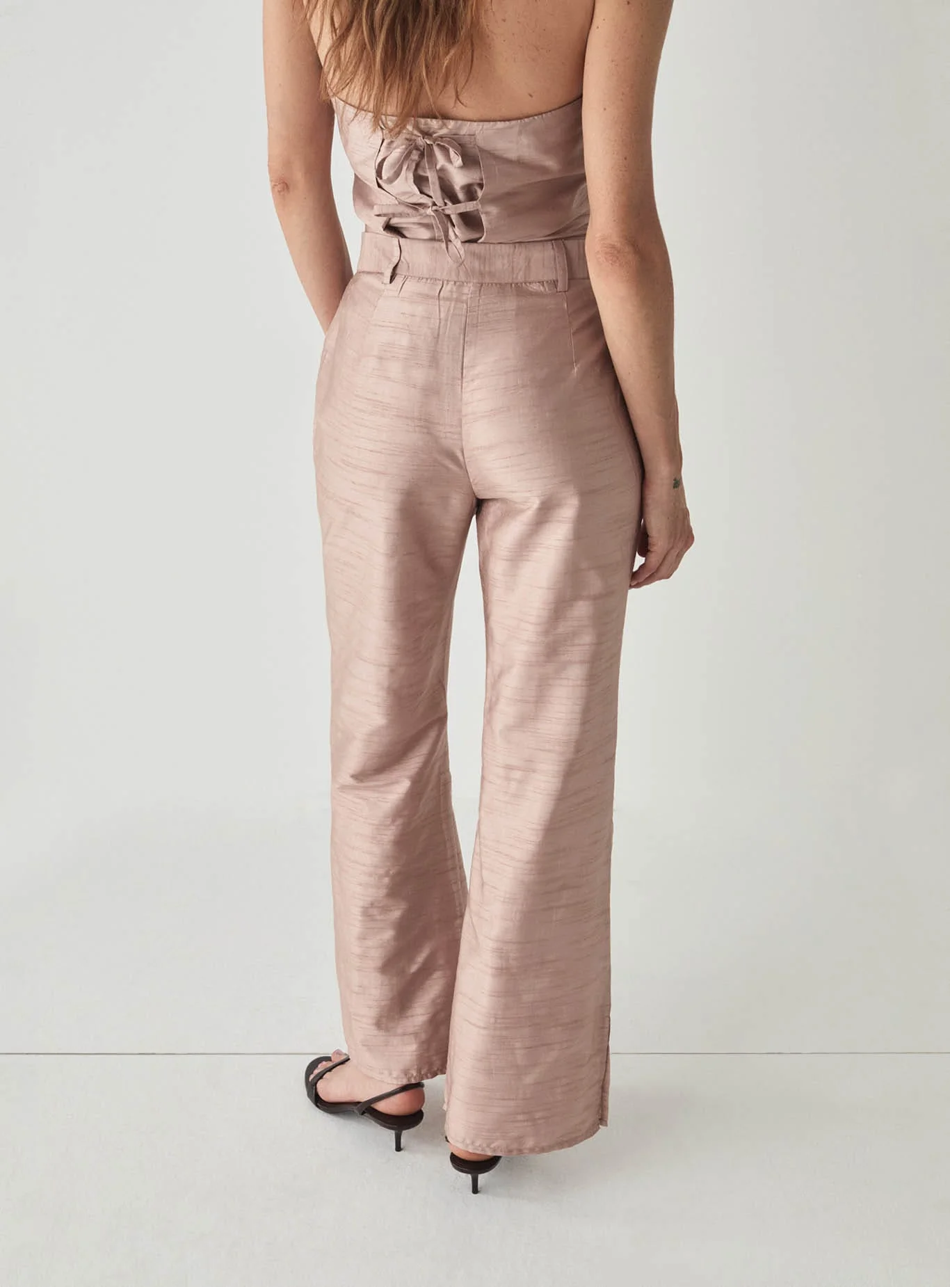AMELIE SAND TEXTURED PANTS - Image 5