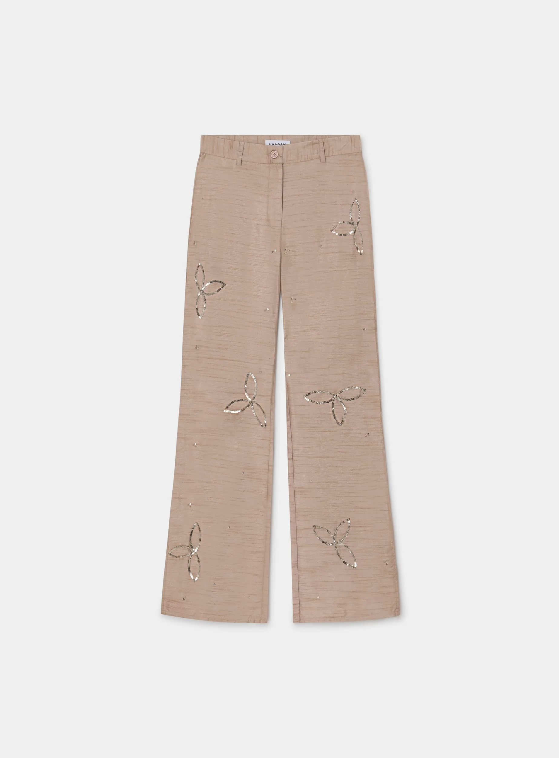 AMELIE SAND TEXTURED PANTS - Image 6