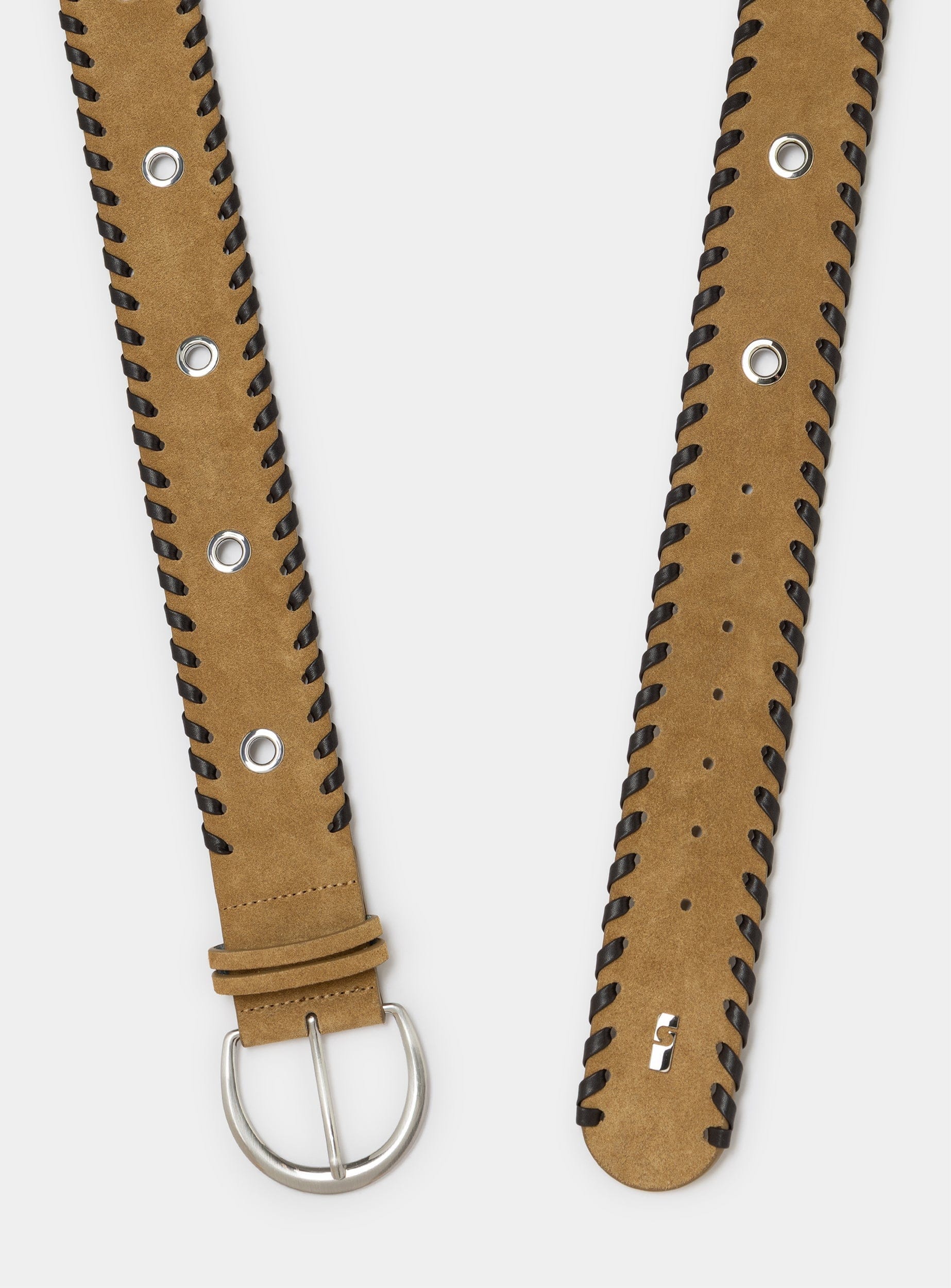 ANNIE BRAIDED CAMEL BELT - Image 4