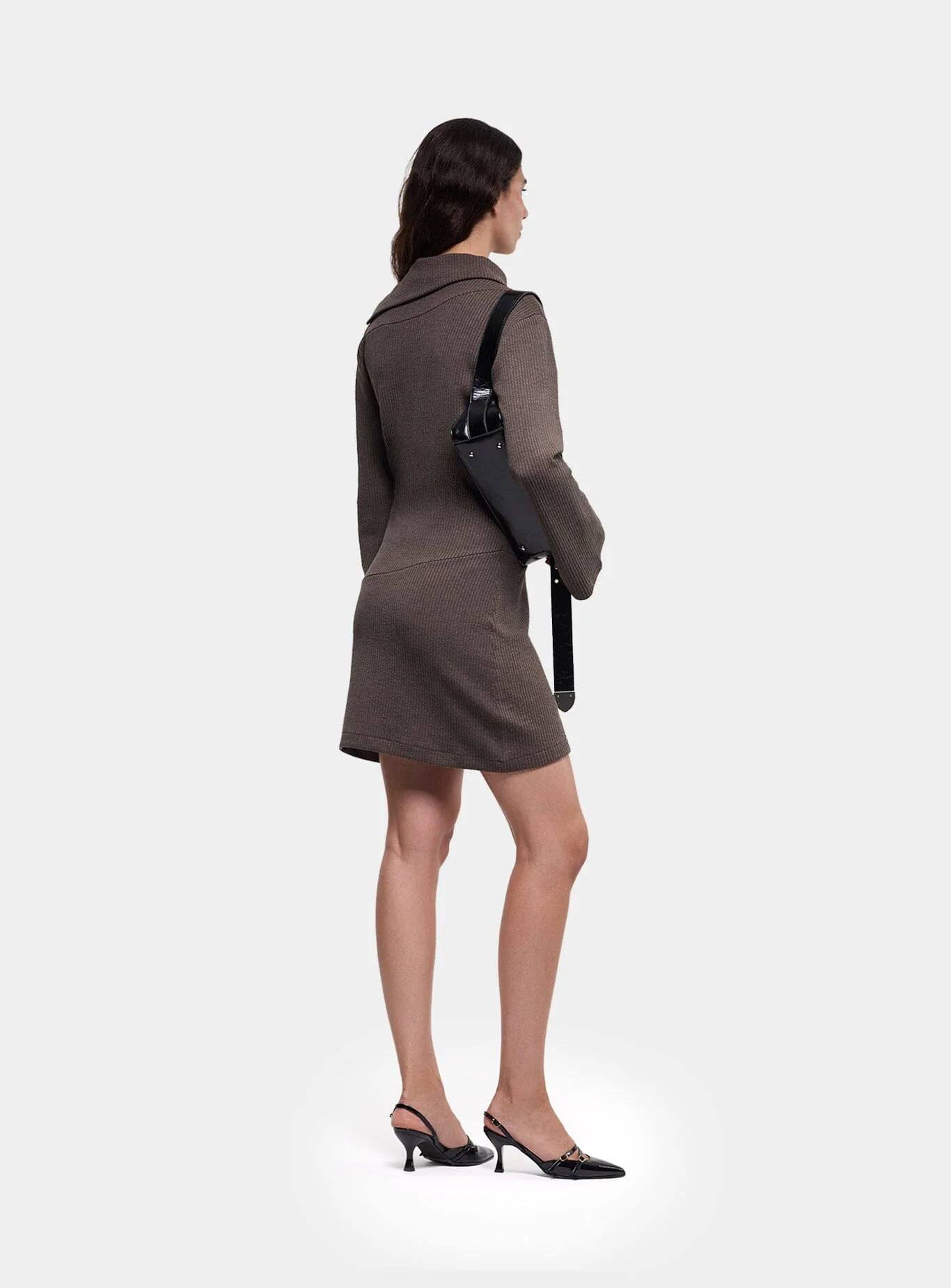 ANOUK GREY SHORT DRESS - Image 4