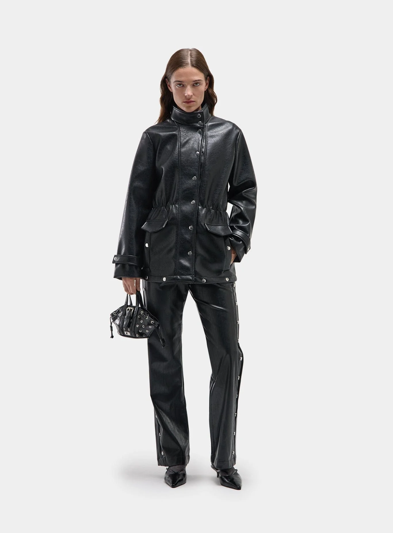 BERGHAIN BLACK LONG JACKET - Image 4