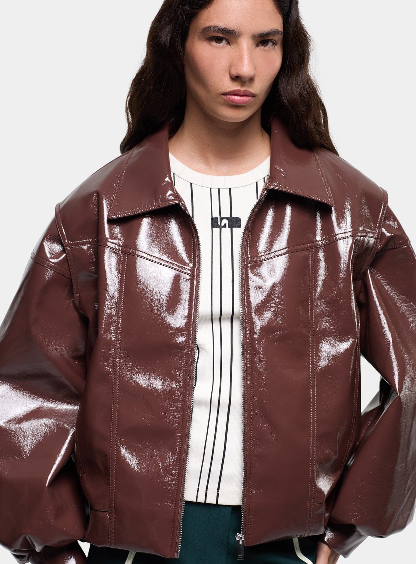 CUPIDO BROWN BOMBER JACKET - Image 4