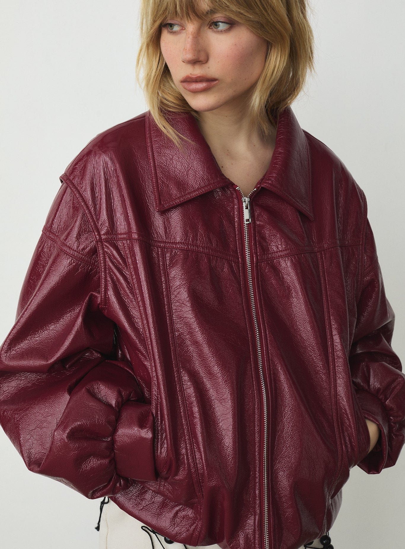 CUPIDO RED BOMBER JACKET - Image 4