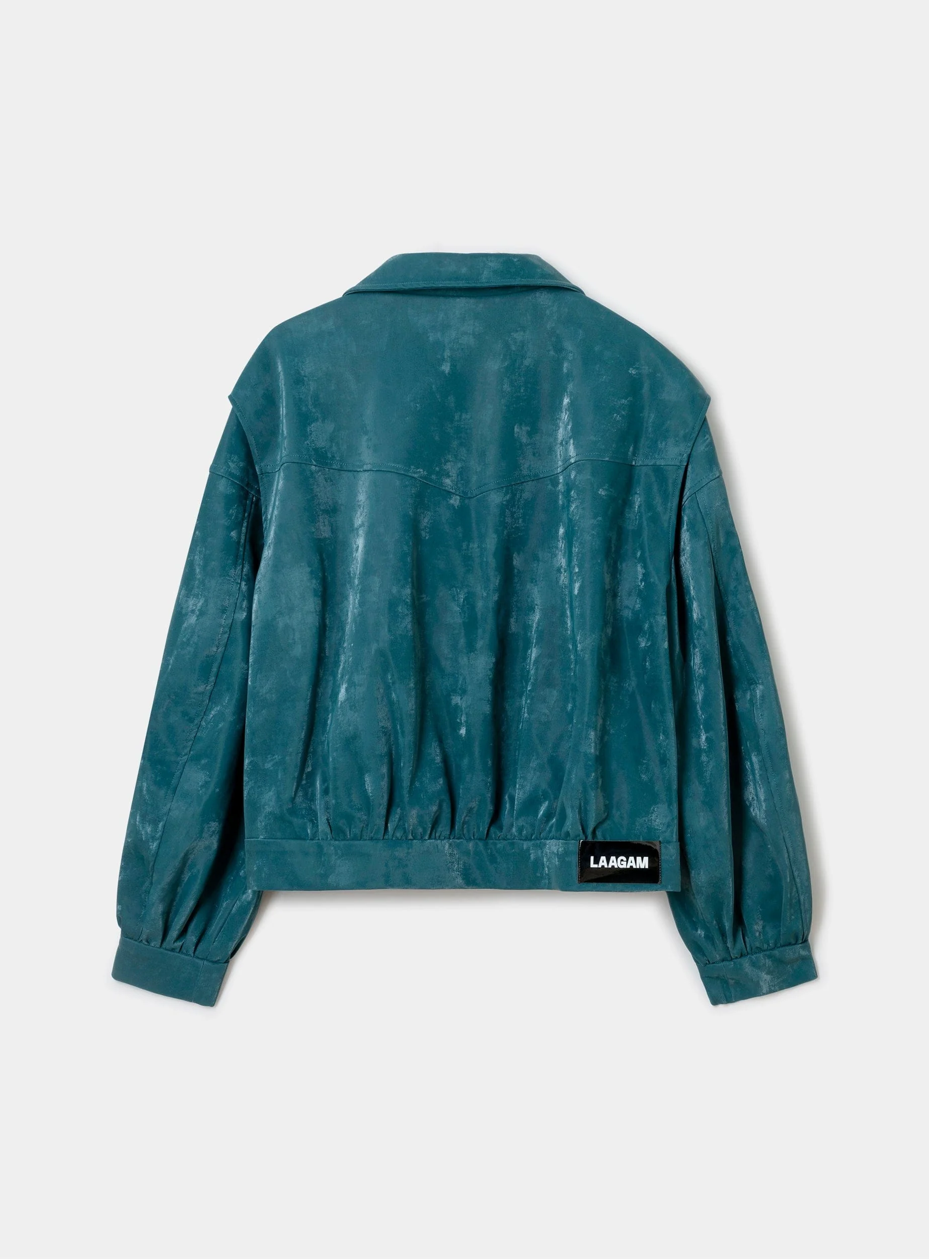 CUPIDO TEAL GREEN BOMBER JACKET - Image 5