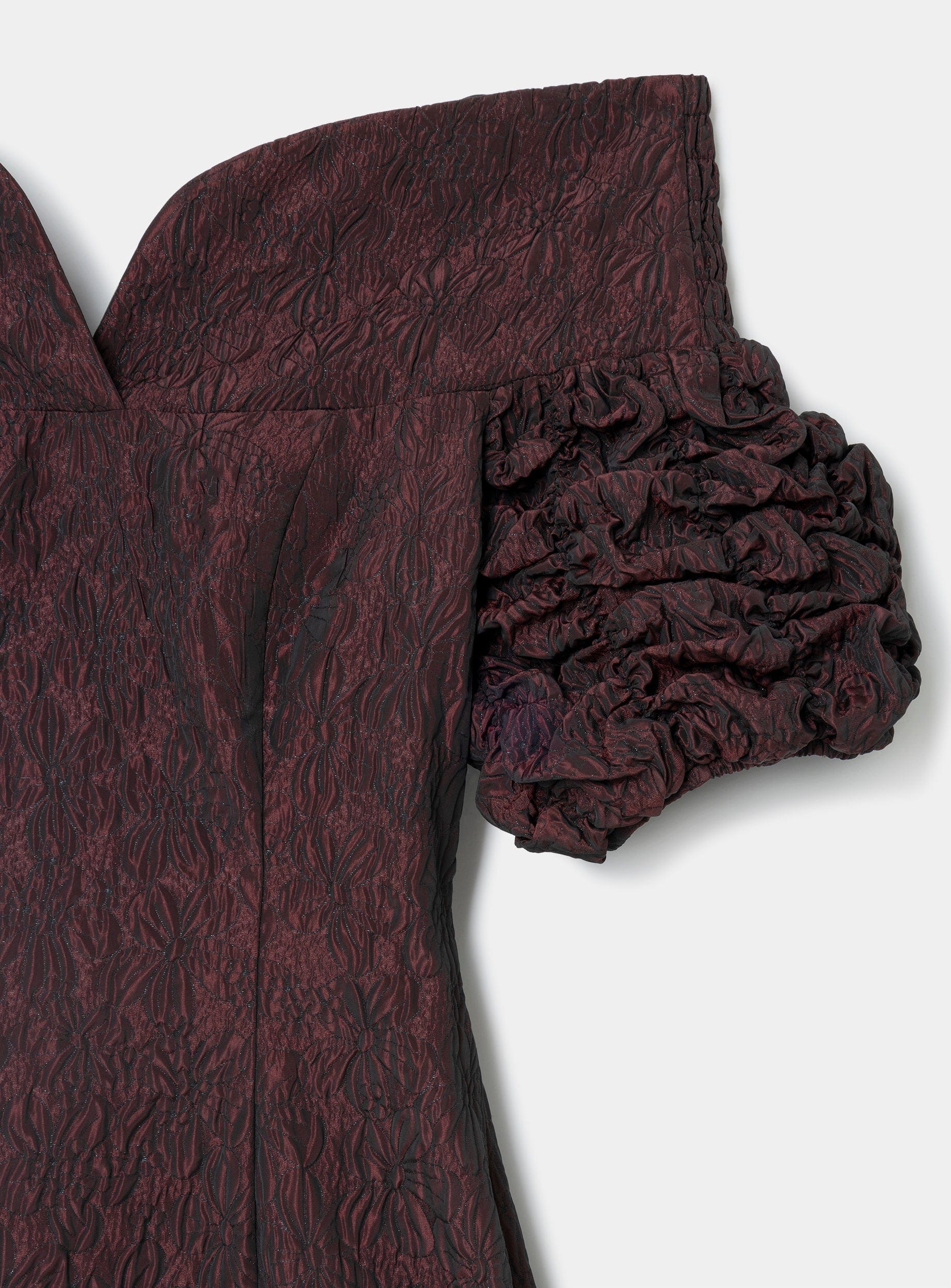DANIELLE BURGUNDY SHORT DRESS - Image 6