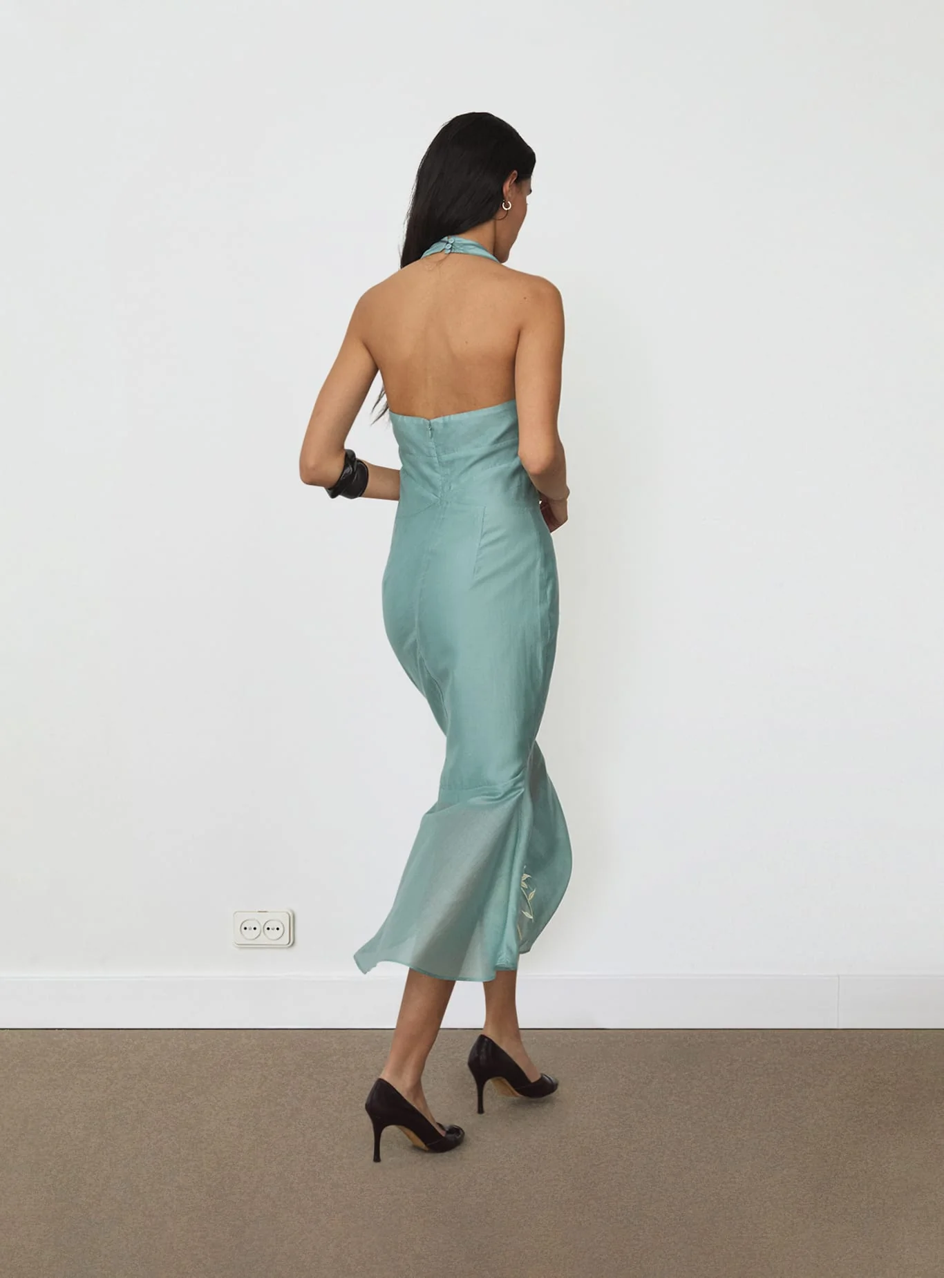 ELIA BLUE MIDI DRESS - Image 4