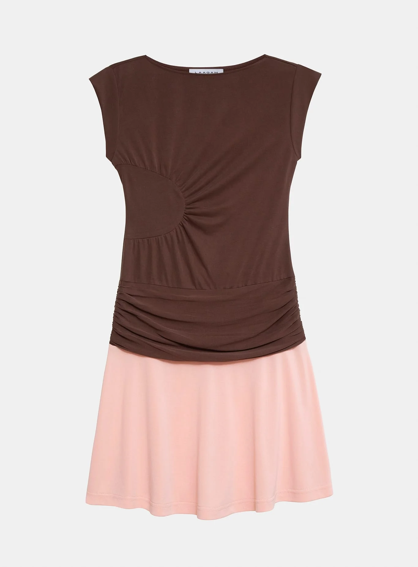 FIORA BROWN SHORT DRESS - Image 6