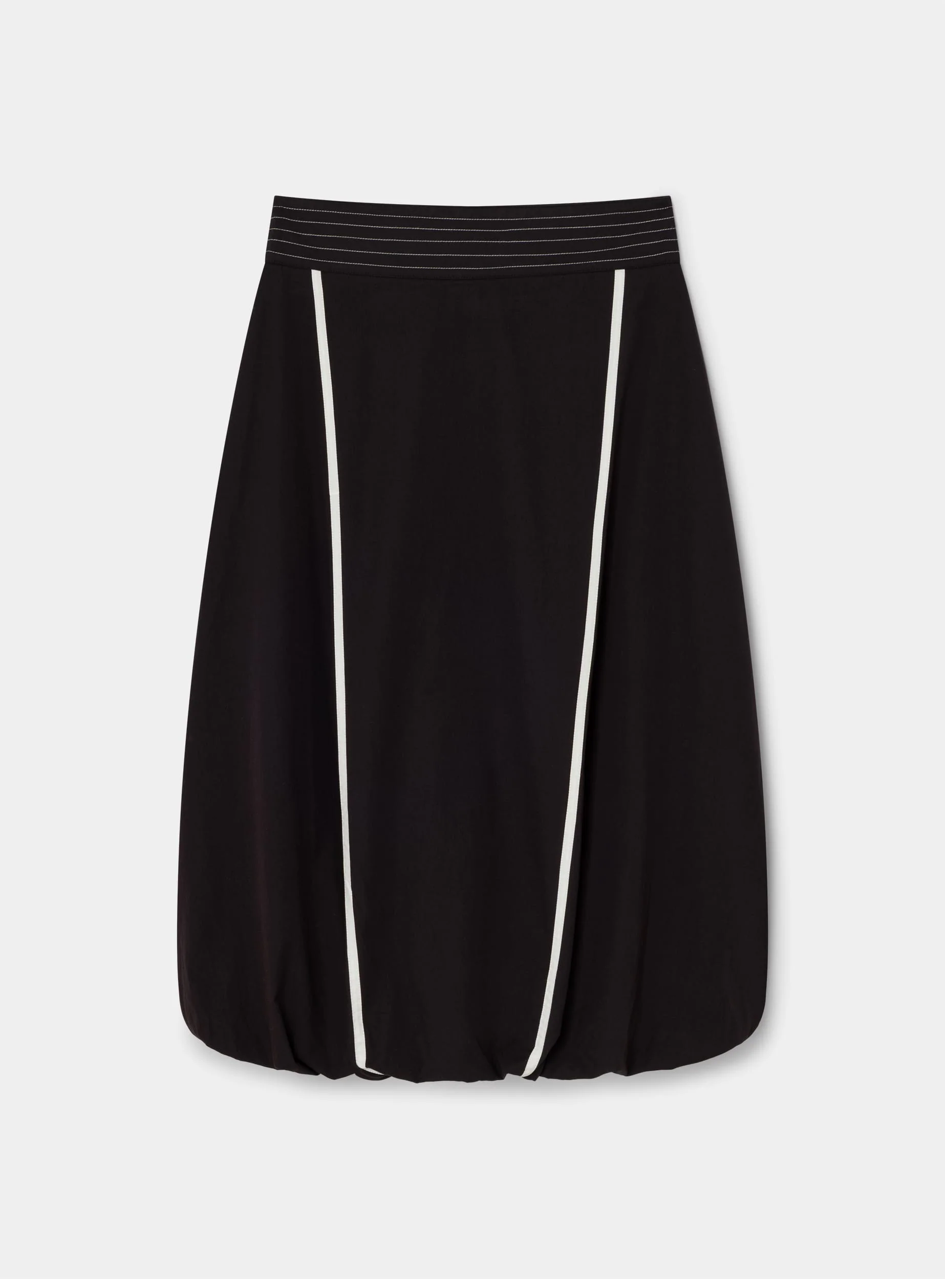 GINGER BLACK MIDI SKIRT - Image 3