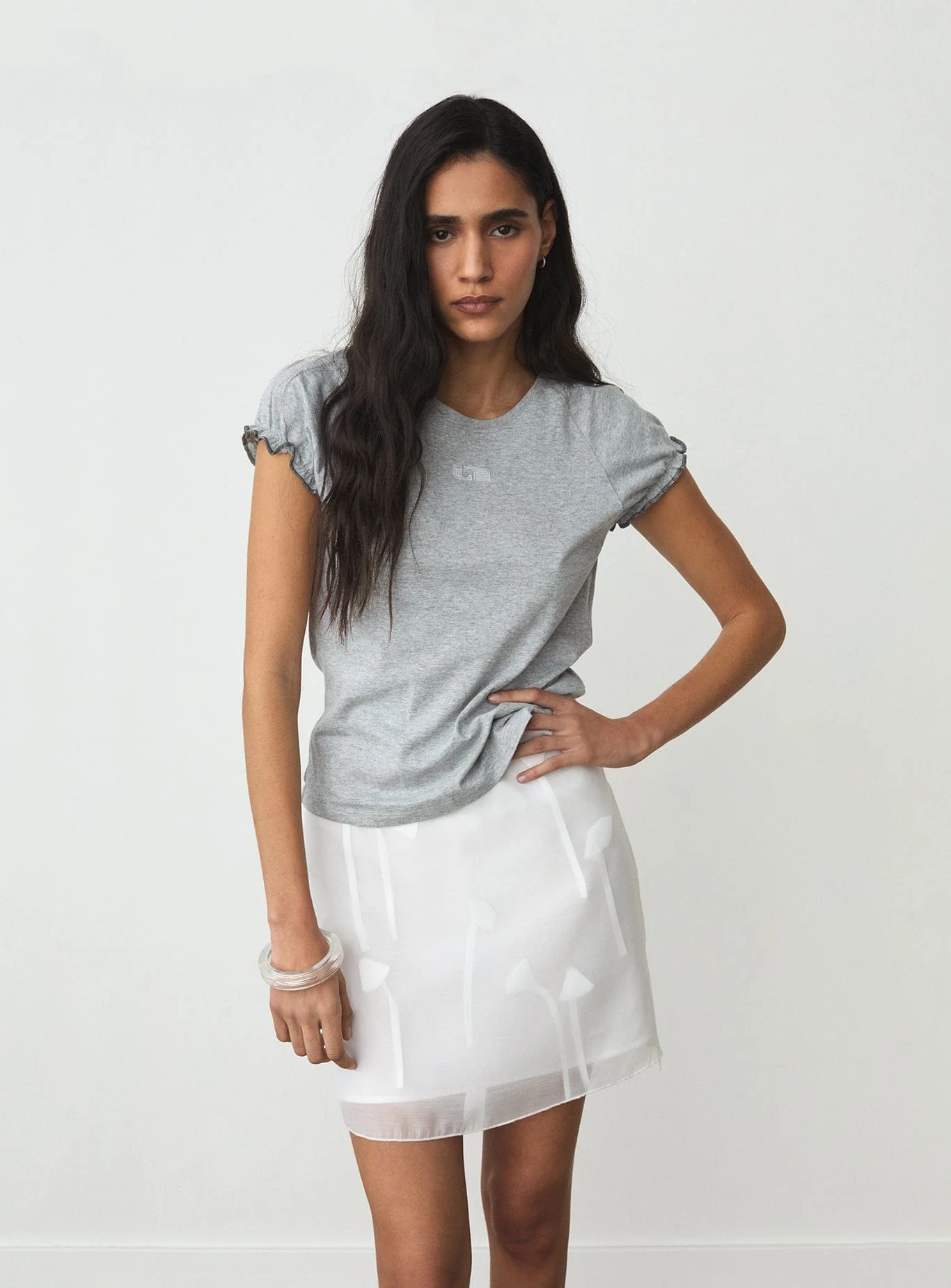 ISABELLA WHITE SHORT SKIRT - Image 3
