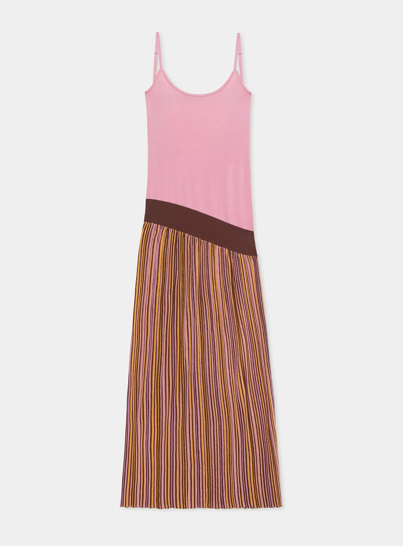 JARA PINK ASYMMETRIC LONG DRESS - Image 5