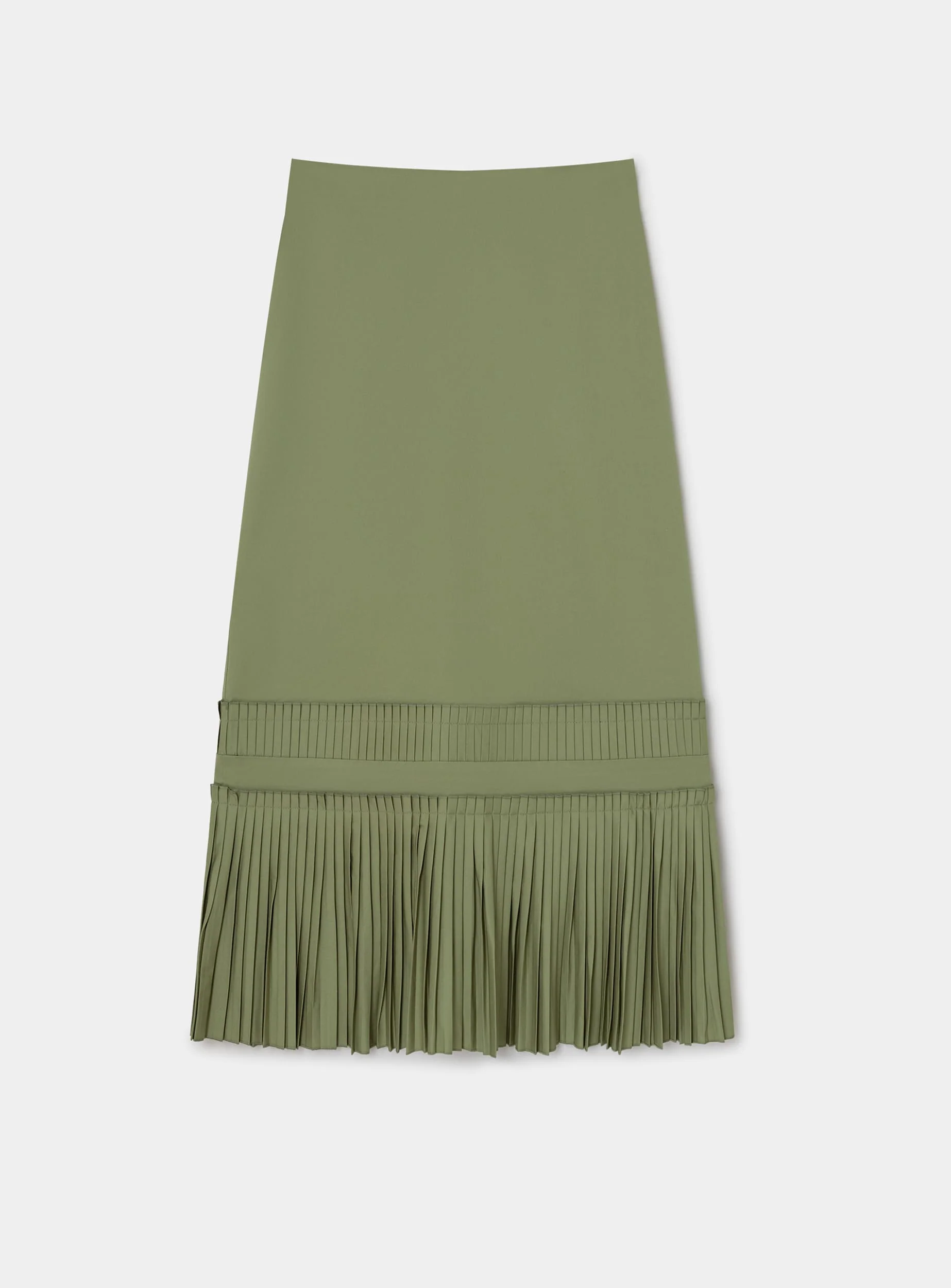 LEAH KHAKI MIDI SKIRT - Image 3