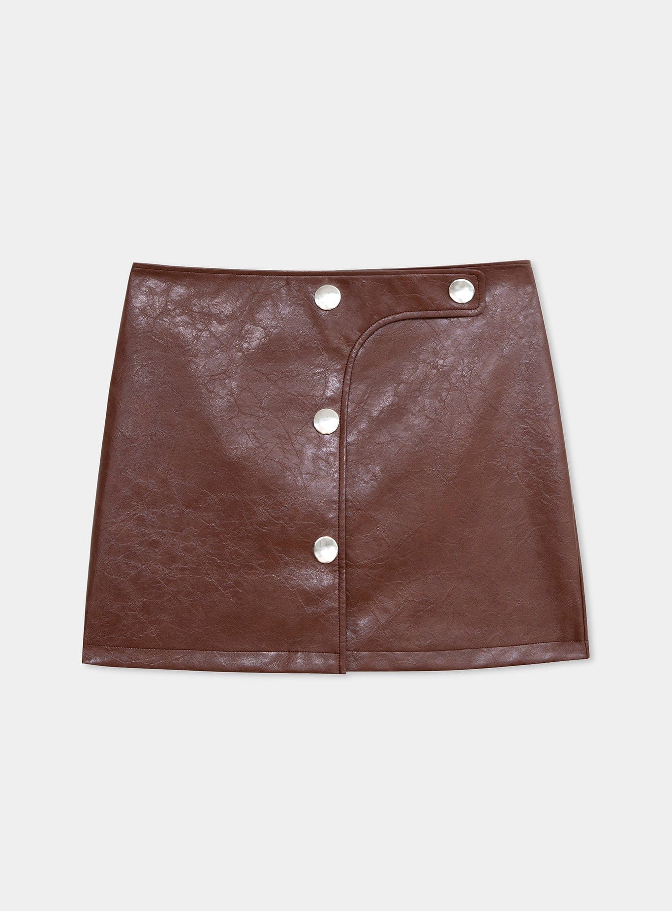 LENA BROWN SHORT SKIRT - Image 3