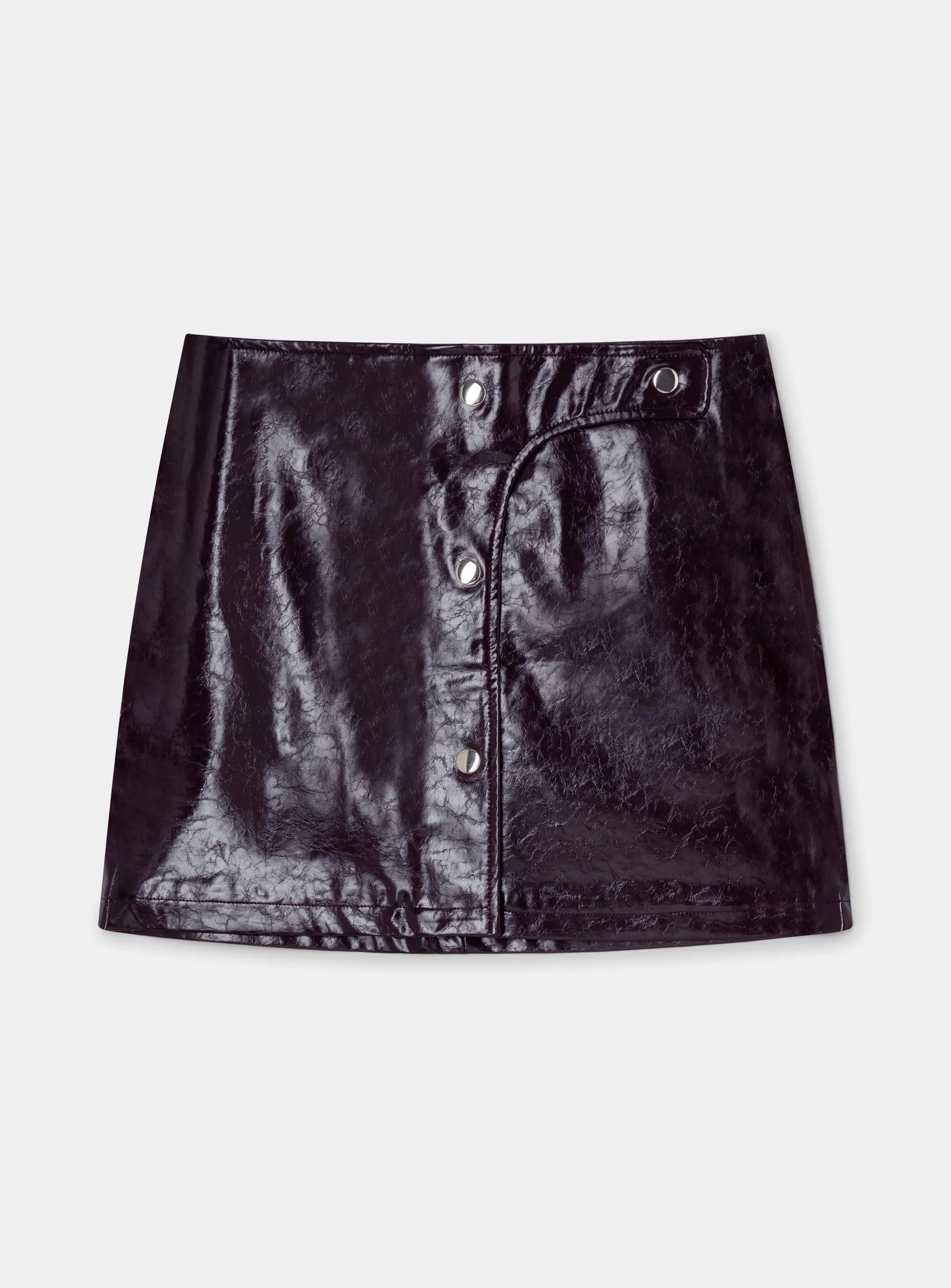 LENA PLUM SHORT SKIRT - Image 4