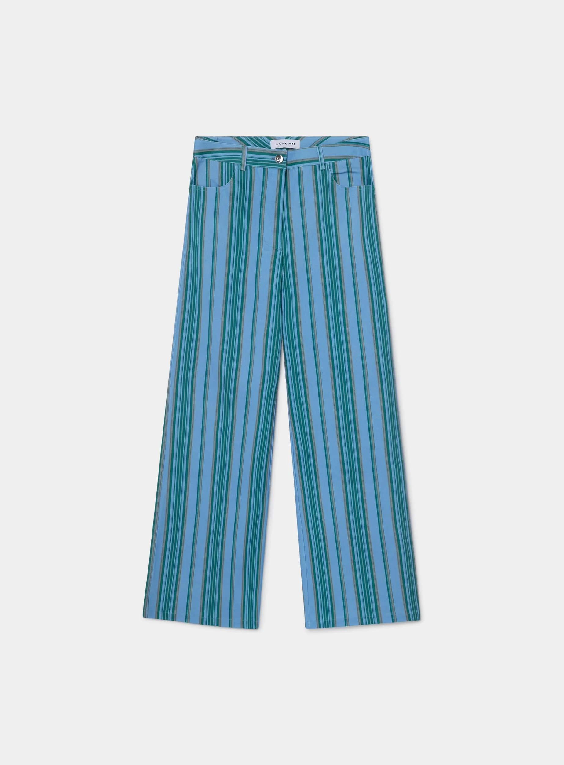 LEROY BLUE STRIPED TWILL PANTS - Image 4