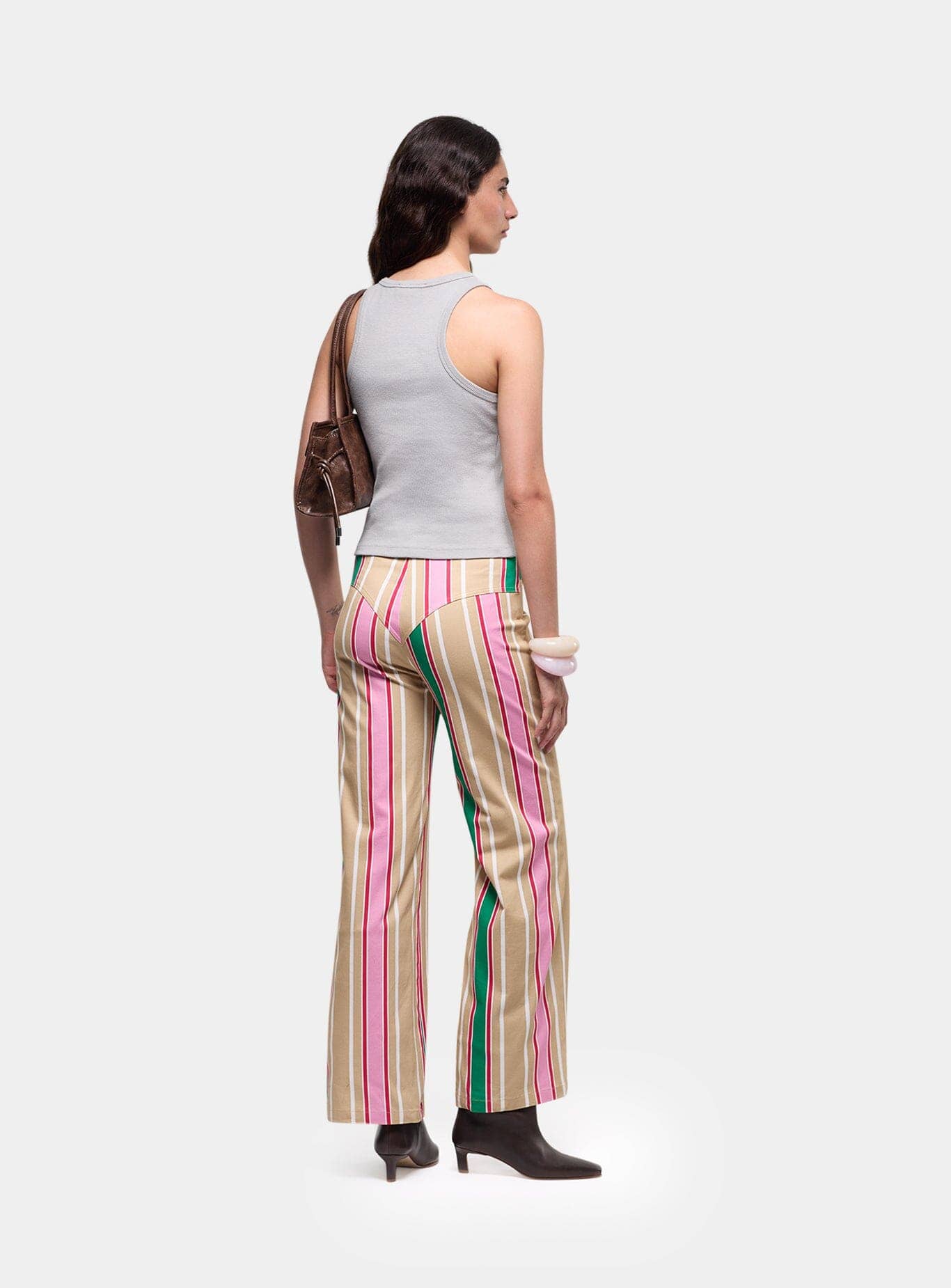 LEROY BROWN STRIPED TWILL PANTS - Image 3
