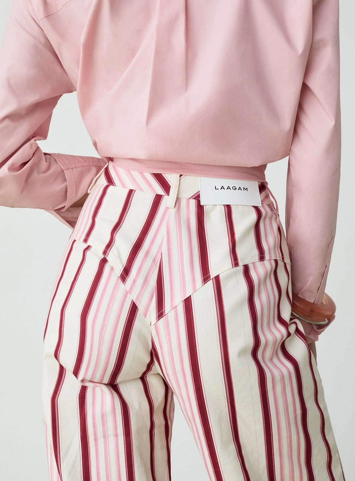 LEROY PINK STRIPED TWILL PANTS - Image 3