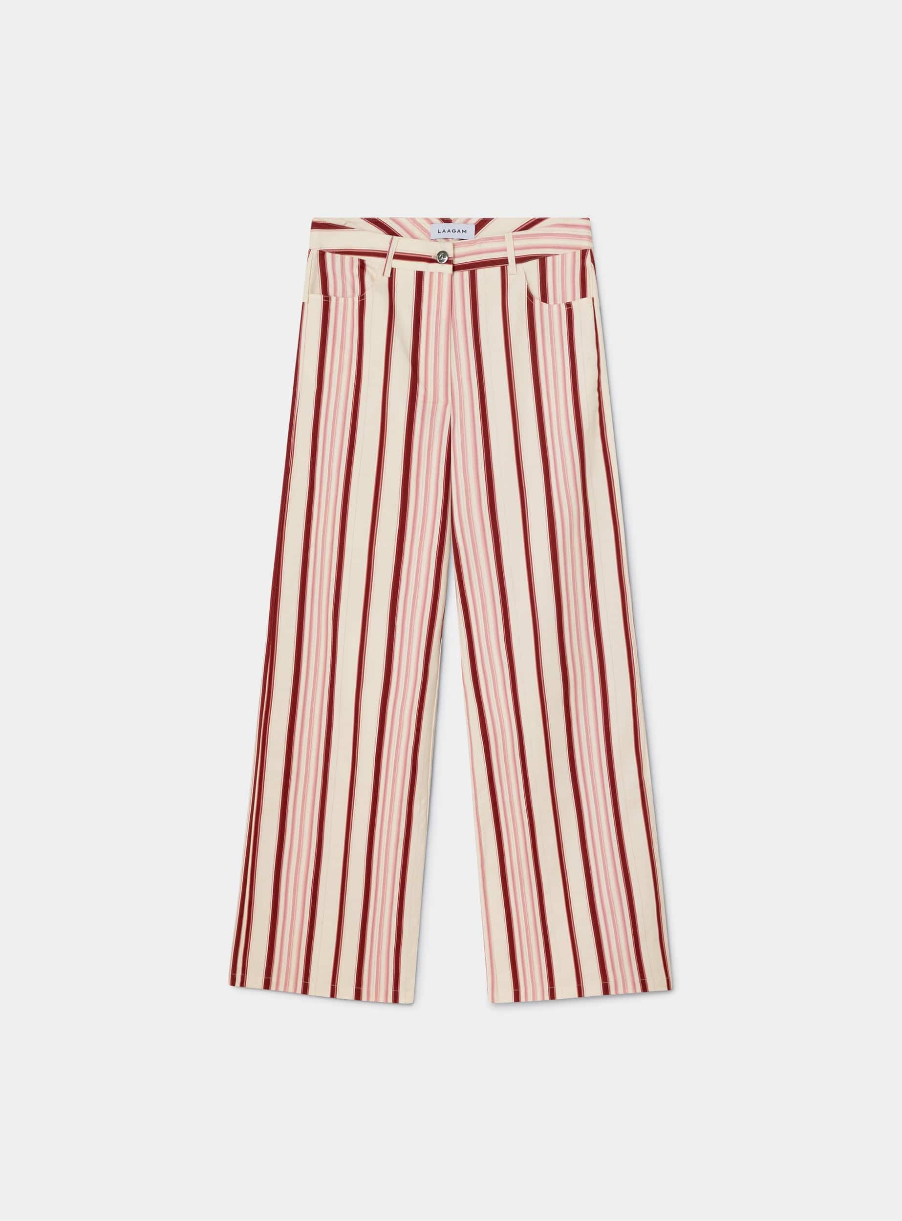 LEROY PINK STRIPED TWILL PANTS - Image 4