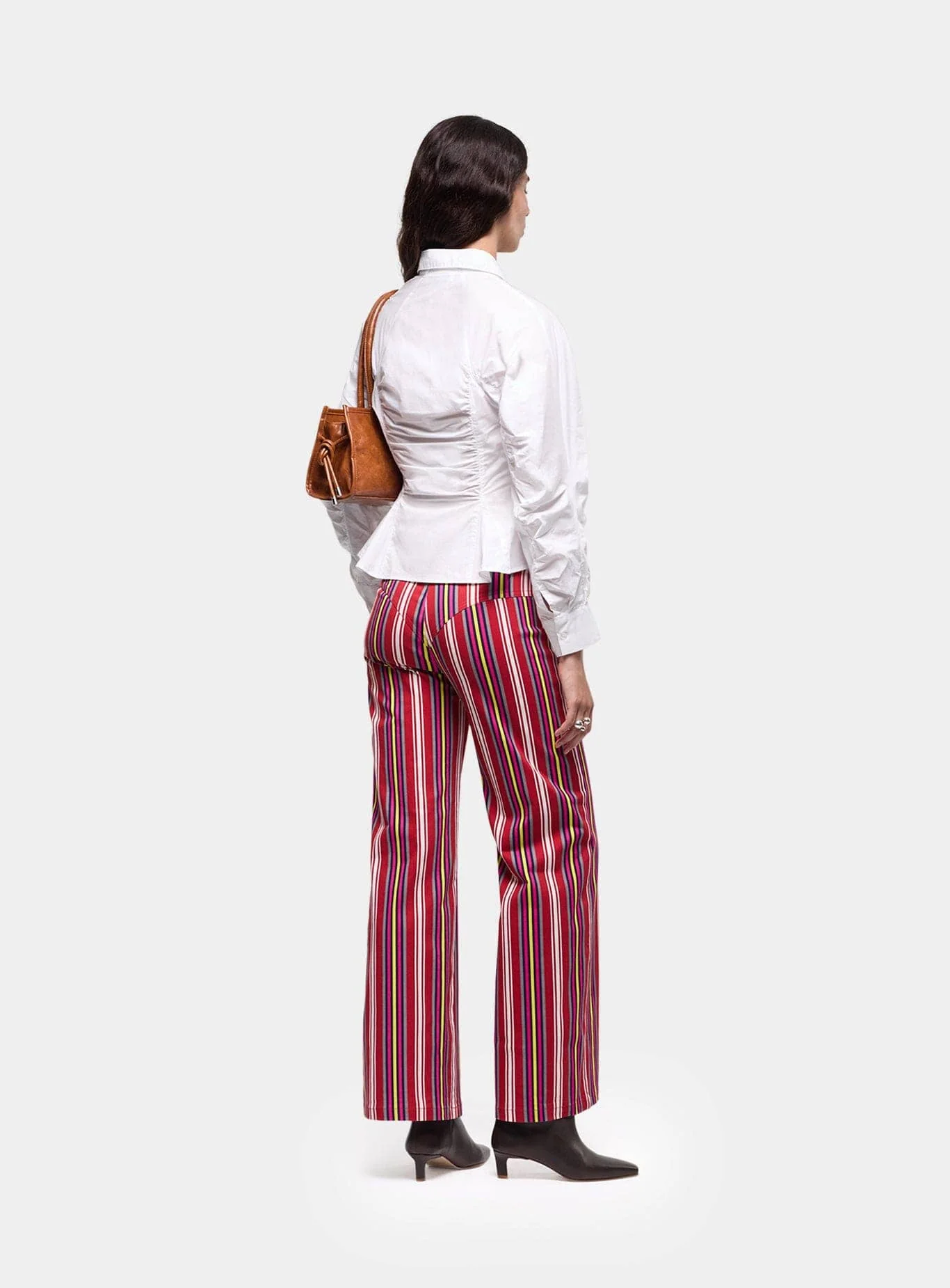 LEROY RED STRIPED TWILL PANTS - Image 3