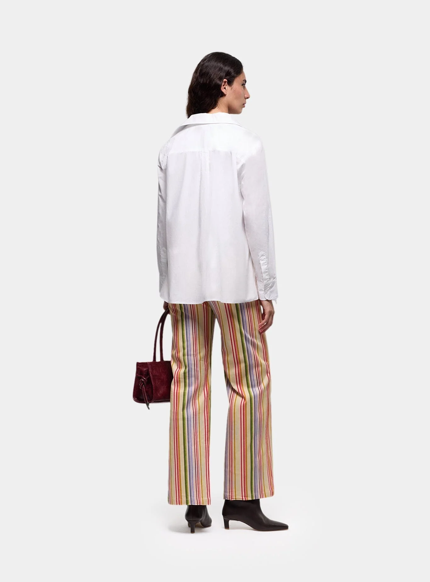 LEROY YELLOW STRIPED TWILL PANTS - Image 4
