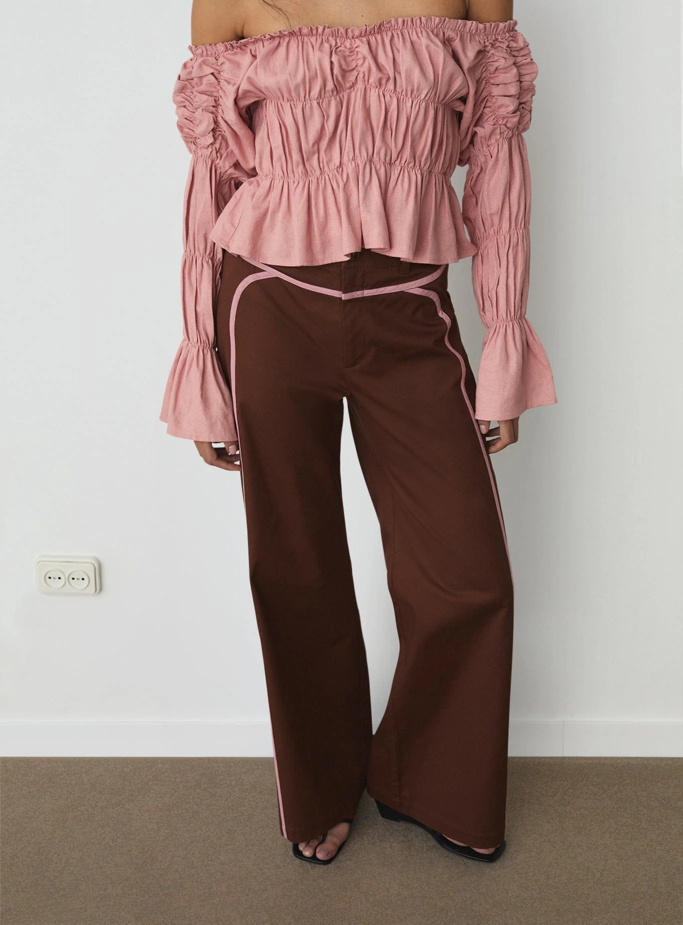 LEXIE BROWN SERGE PANTS - Image 4