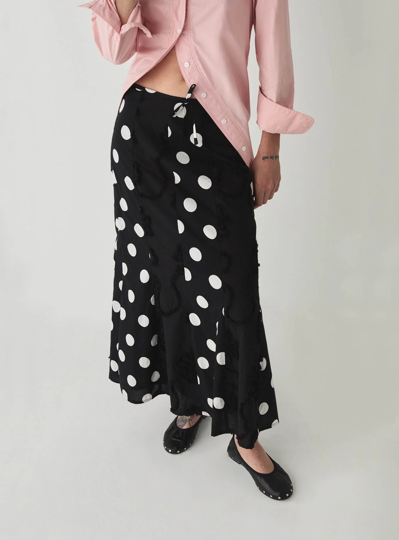 LILA BLACK MIDI SKIRT - Image 3