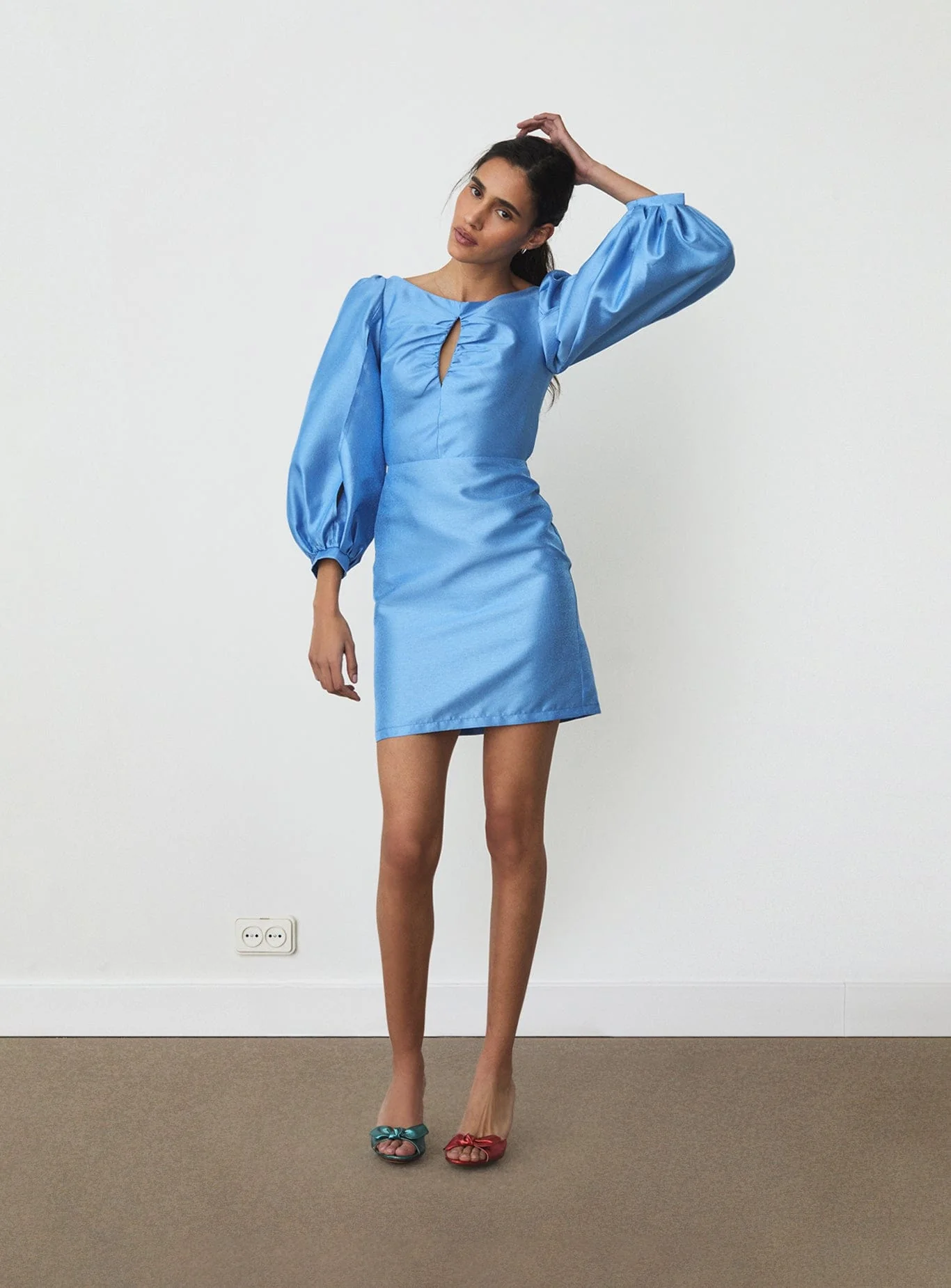 LIZA BLUE SHORT DRESS - Image 3