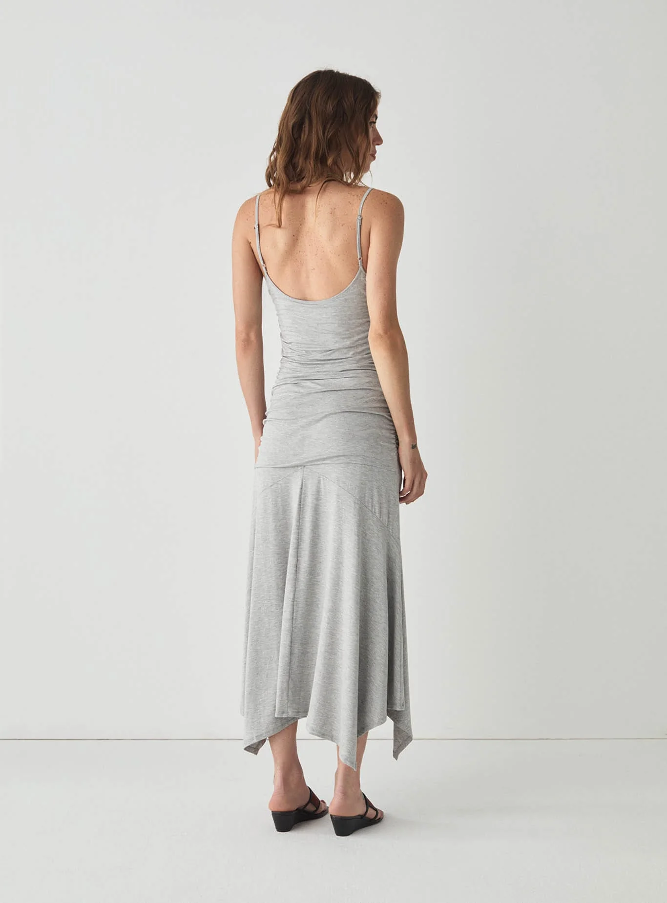 LUMA GREY MIDI DRESS - Image 4