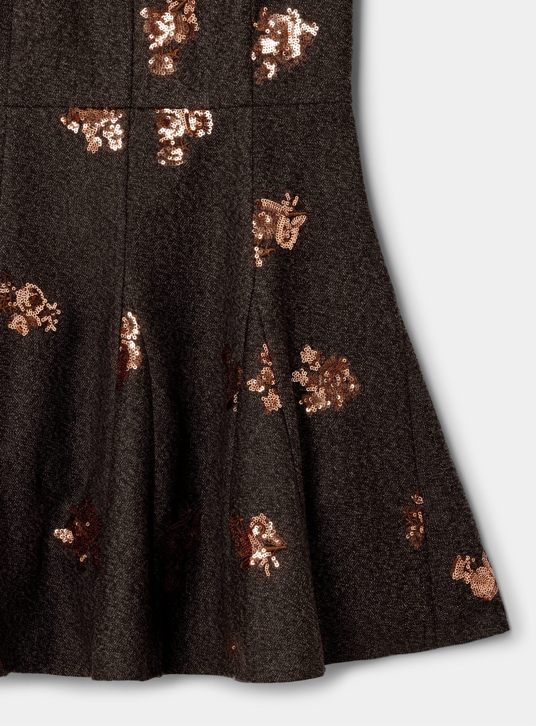 MAELYS BROWN SHORT DRESS - Image 3