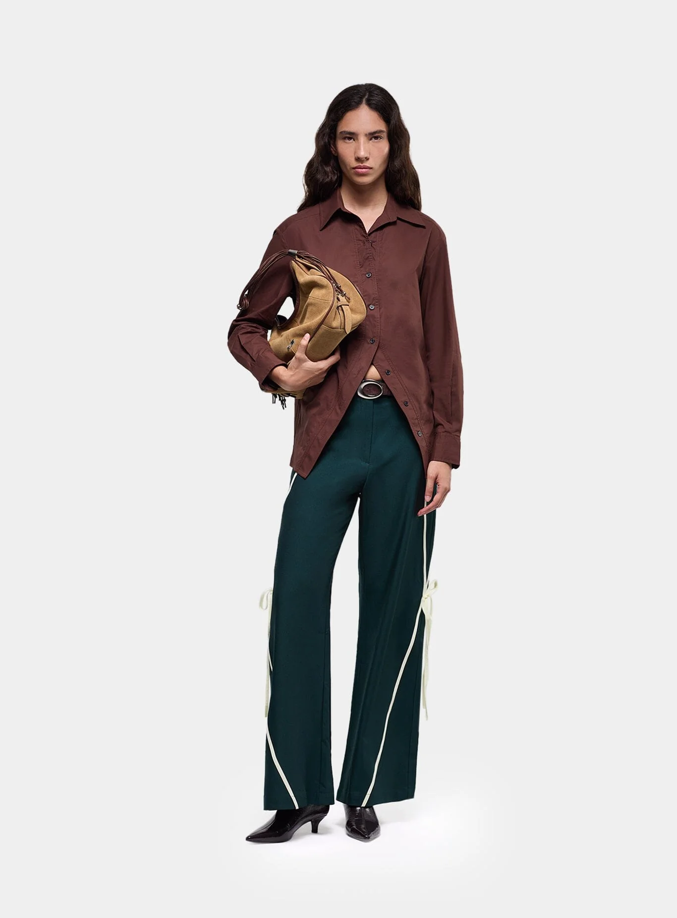 NO BOYFRIEND BROWN SHIRT - Image 3