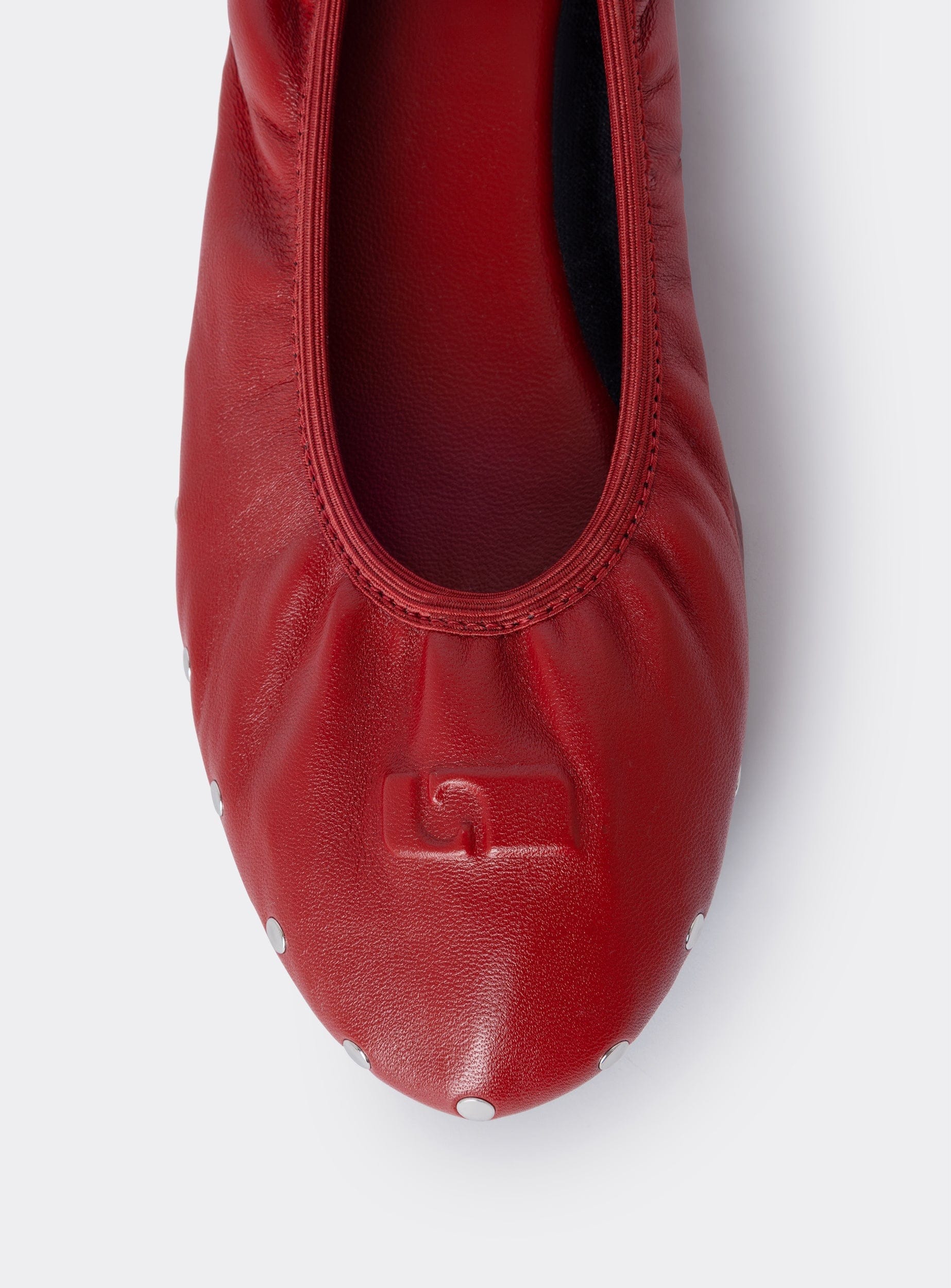PLIÉ RED STUDS BALLERINA - Image 4