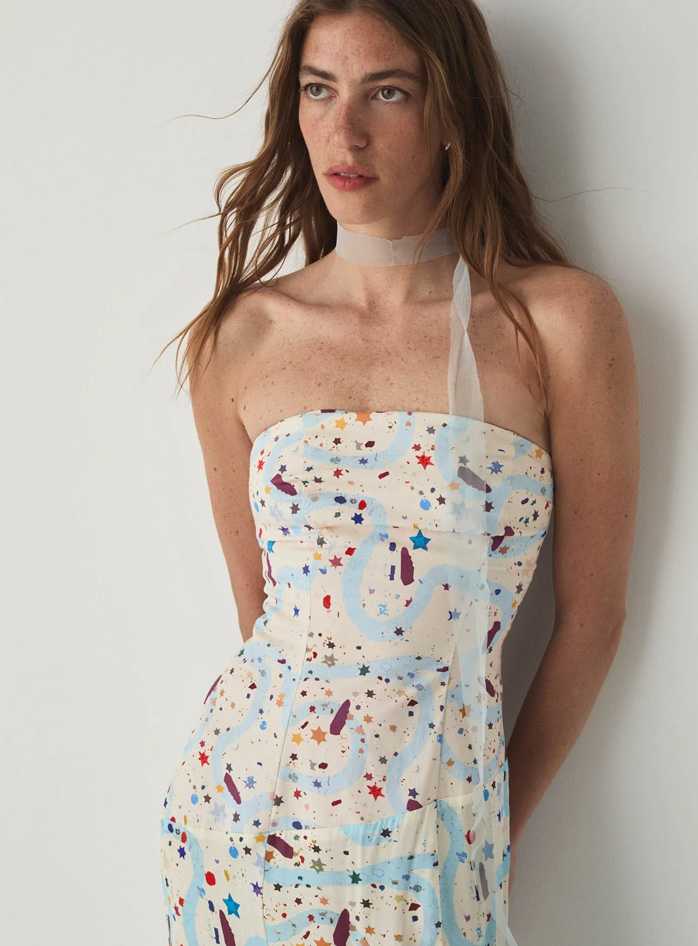 POLLY PRINT MIDI DRESS - Image 2