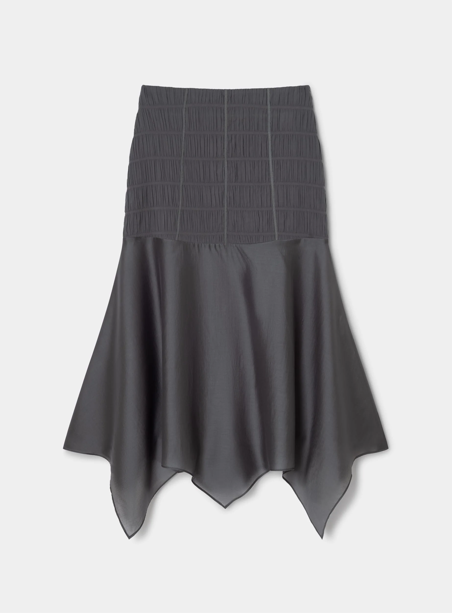 RAMY GREY TEXTURED SKIRT - Image 5