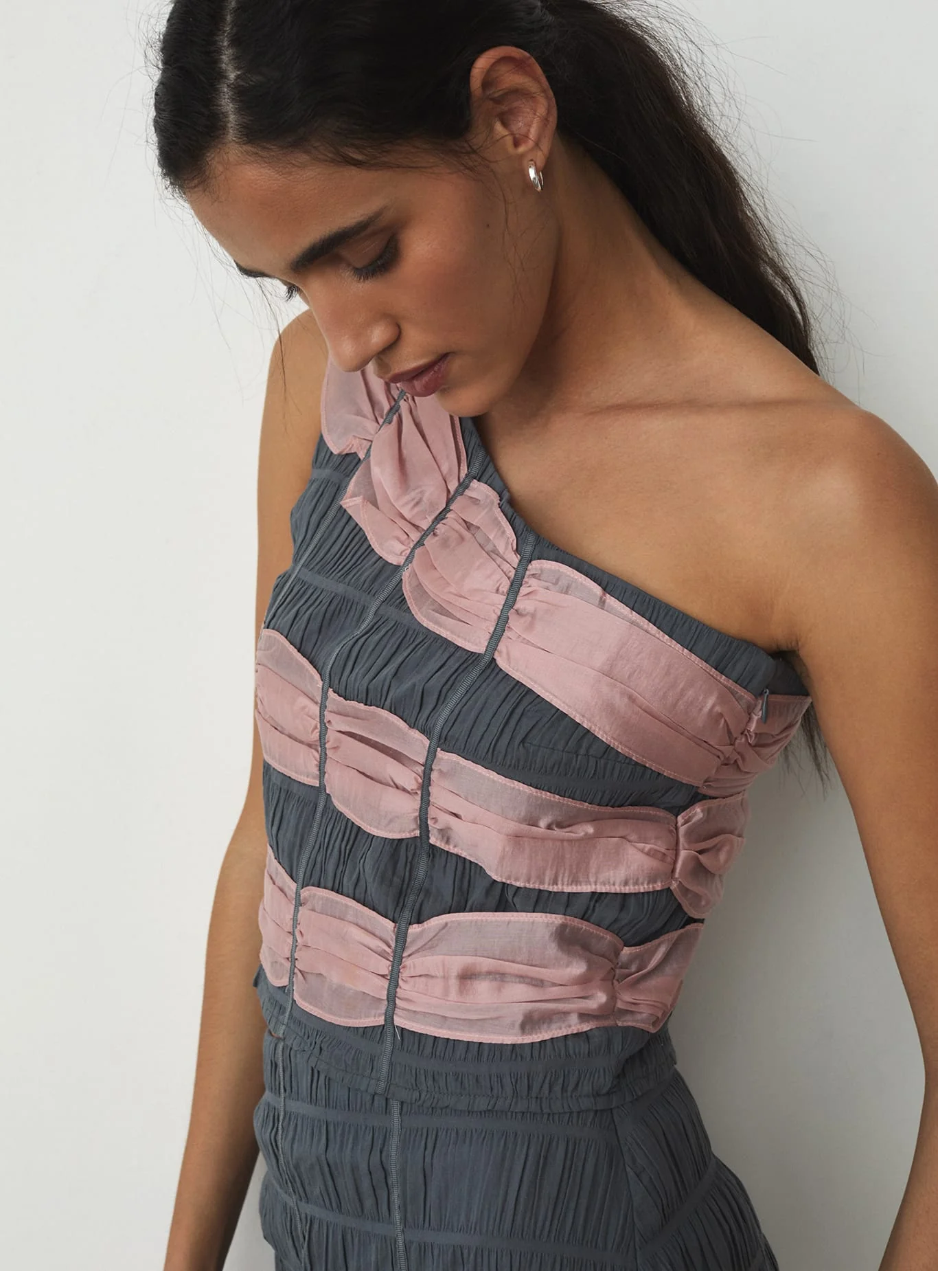 RAMY GREY TEXTURED TOP - Image 3