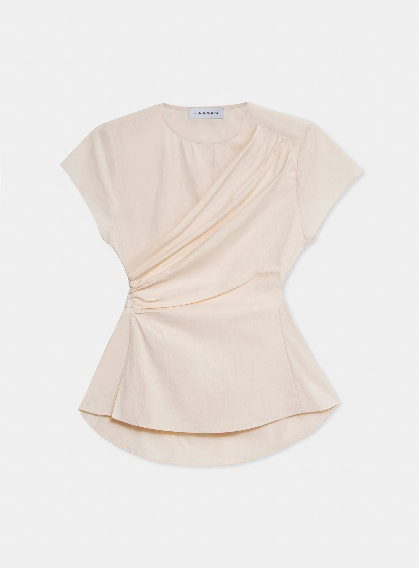 RAVEN WHITE ASYMMETRIC BLOUSE - Image 4