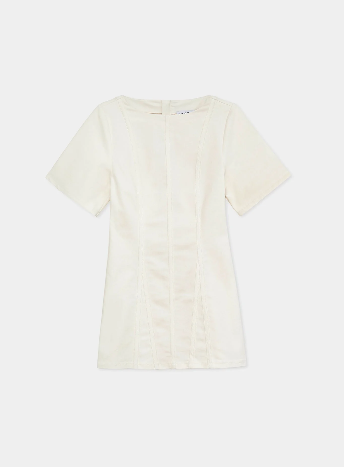 ROSETTE ECRU SHORT DRESS - Image 5