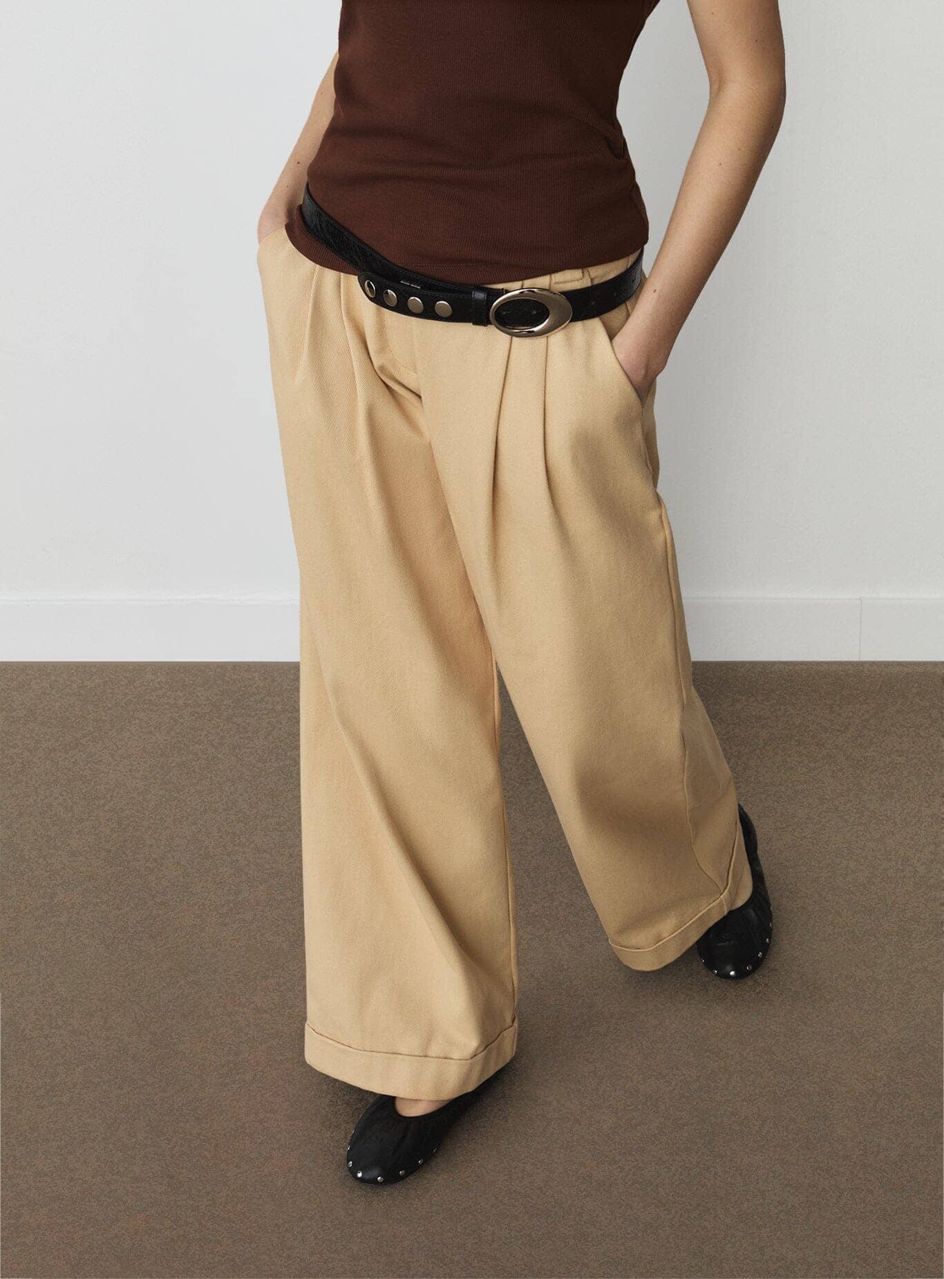 SMITH BEIGE SERGE PANTS - Image 3