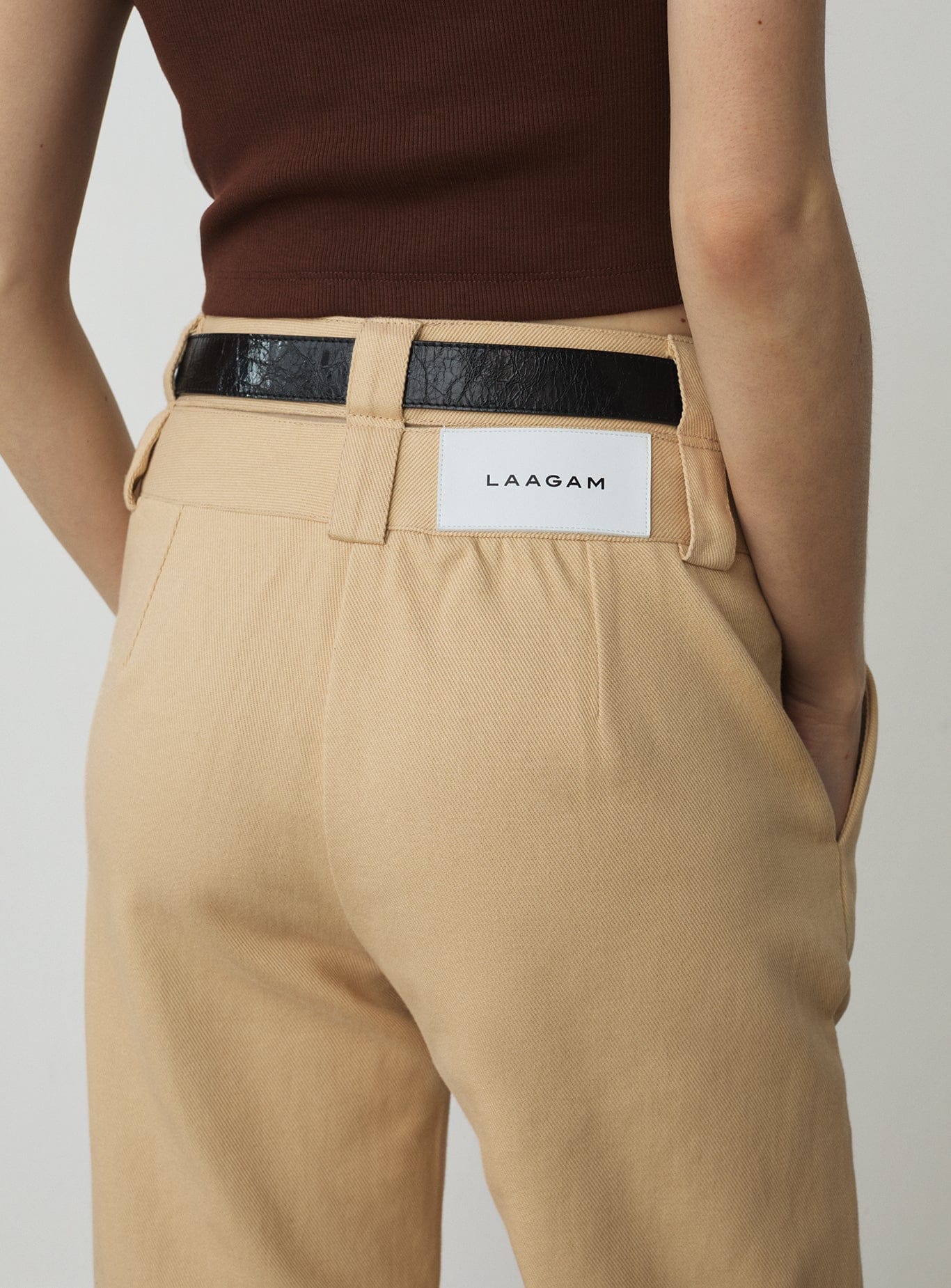 SMITH BEIGE SERGE PANTS - Image 4