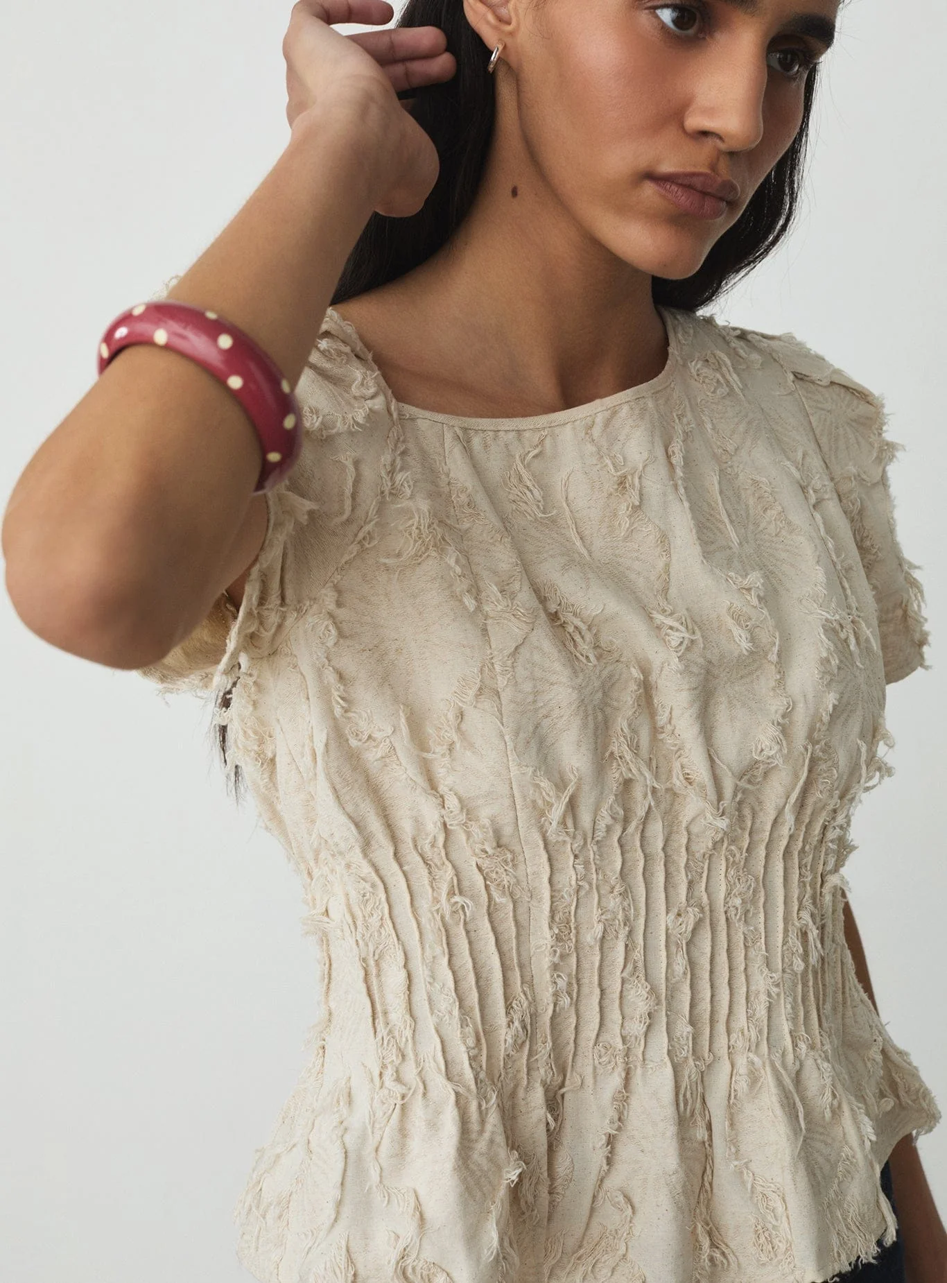 VAIANA ECRU BLOUSE - Image 4