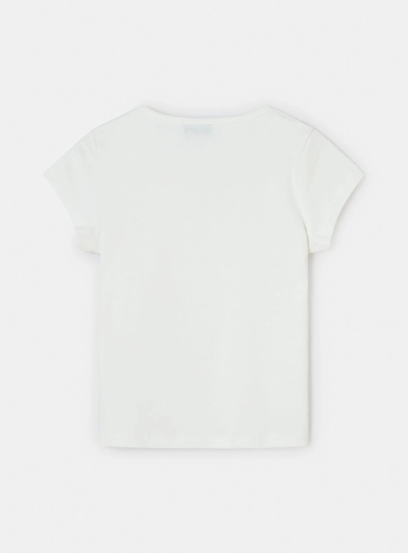 WHITE EMBROIDERED LOGO T-SHIRT - Image 3