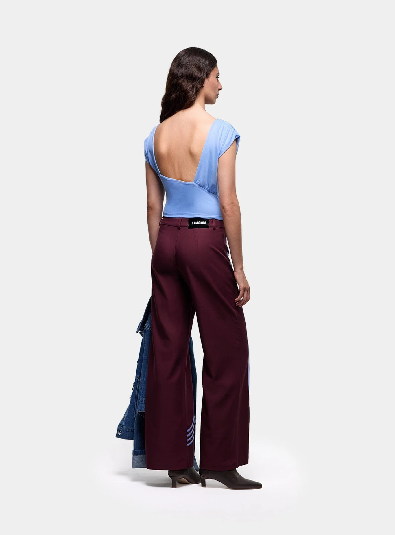 GEMINI BLUE DRAPED TOP - Image 3