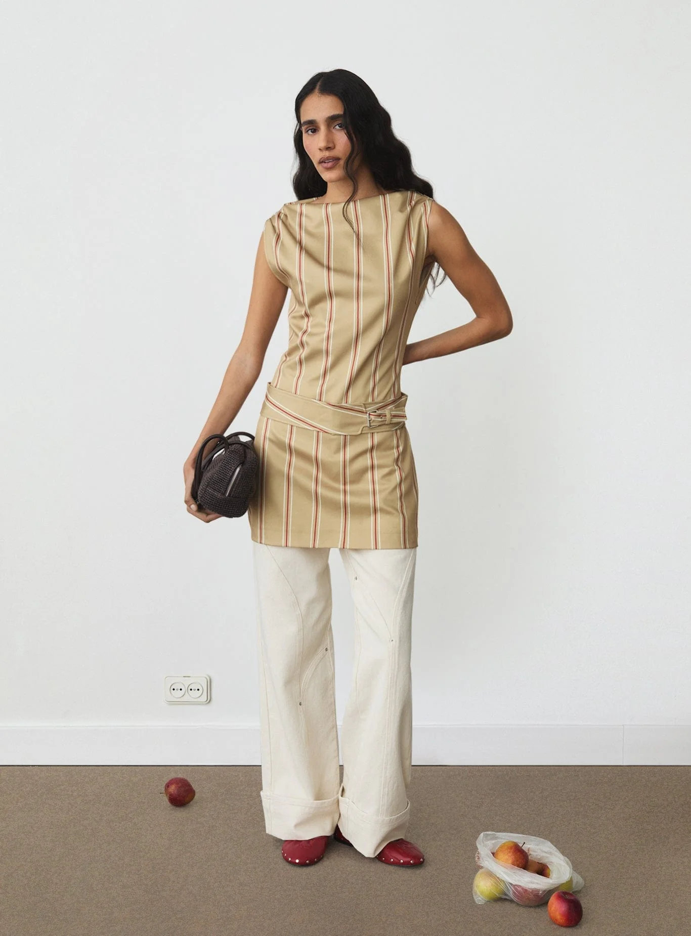 ZOLA CAMEL SHORT DRESS - Image 4